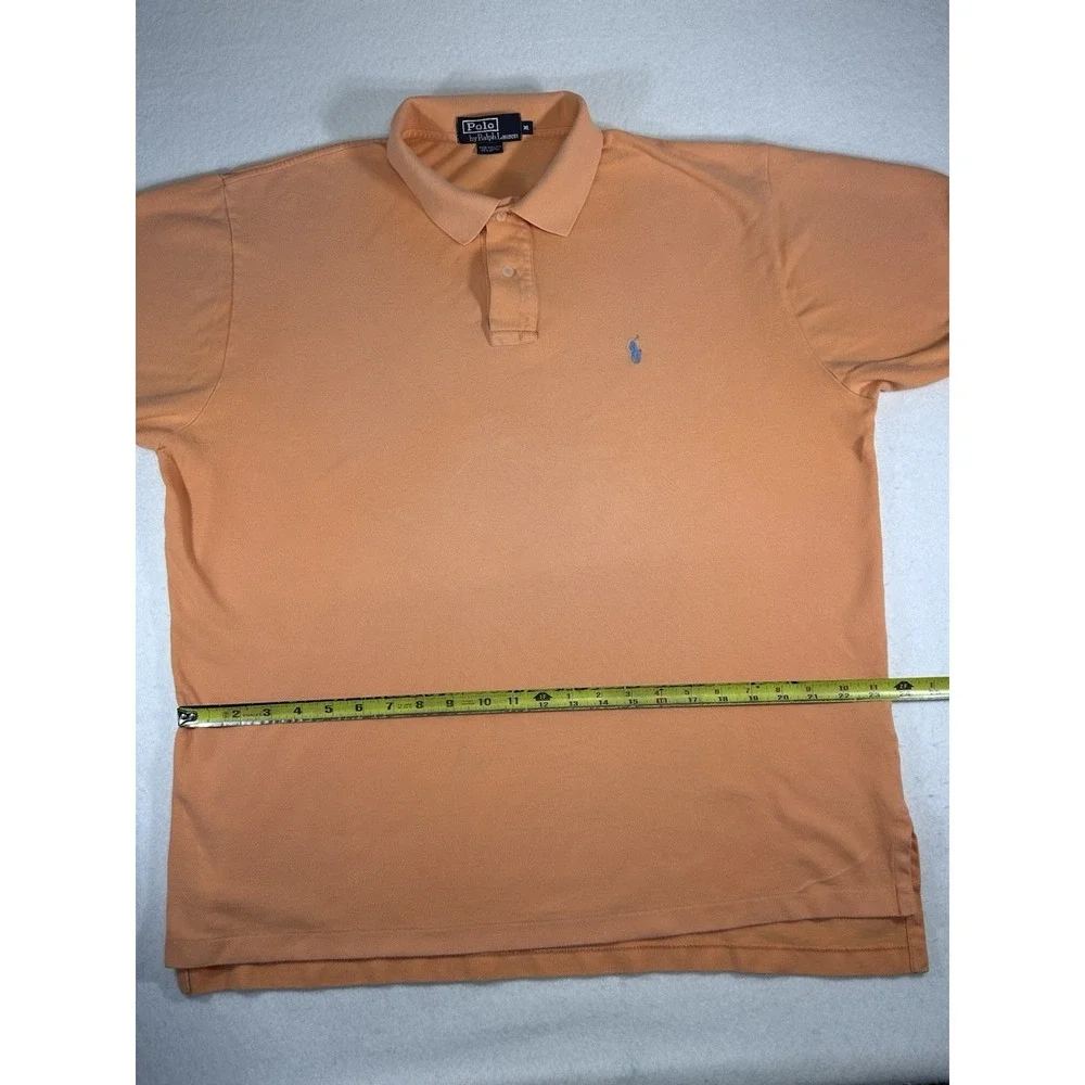 Polo Ralph Lauren Polo Shirt Orange Size XL Short Sleeve Mens Classic Fit